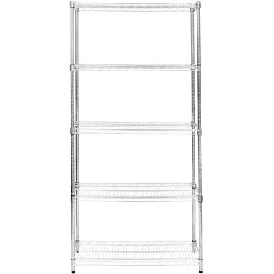 Étagère en fil métallique KuKoo 5 Niveaux Rangement en Métal Cuisine Bureau Garage - Publicité Étagère en fil métallique KuKoo 5 Niveaux Rangement en Métal Cuisine Bureau Garage - Publicité