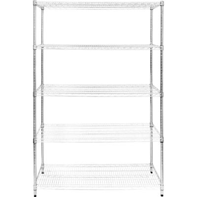 KuKoo Wire Shelving Rack - 5 Tier Metal Storage Shelf Unit - Kitchen Office Garage KuKoo Wire Shelving Rack - 5 Tier Metal Storage Shelf Unit - Kitchen Office Garage