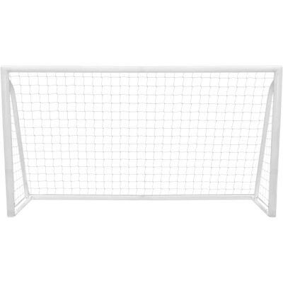 MonsterShop Meta de fútbol blanca 12x6 pies PVC a prueba de clima MonsterShop Meta de fútbol blanca 12x6 pies PVC a prueba de clima