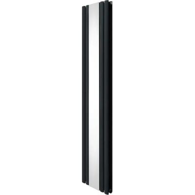 Owalny grzejnik z lustrem Monster-shop - 1800mm x 380mm - Szary antracytowy Owalny grzejnik z lustrem Monster-shop - 1800mm x 380mm - Szary antracytowy