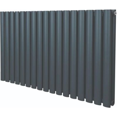 MonsterShop Owalny Grzejnik Kolumnowy - Antracyt Szary 600mm x 1020mm MonsterShop Owalny Grzejnik Kolumnowy - Antracyt Szary 600mm x 1020mm