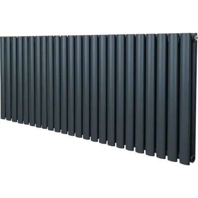 MonsterShop Owalny Radiator Kolumnowy – 600mm x 1440mm – Antracytowy Szary MonsterShop Owalny Radiator Kolumnowy – 600mm x 1440mm – Antracytowy Szary