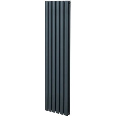 Owalny radiator kolumnowy MonsterShop - 1600mm x 360mm - Szary antracytowy Owalny radiator kolumnowy MonsterShop - 1600mm x 360mm - Szary antracytowy
