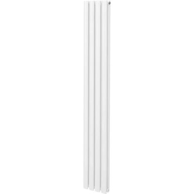 MonsterShop Biały Owalny Grzejnik Kolumnowy - 1800mm x 240mm MonsterShop Biały Owalny Grzejnik Kolumnowy - 1800mm x 240mm