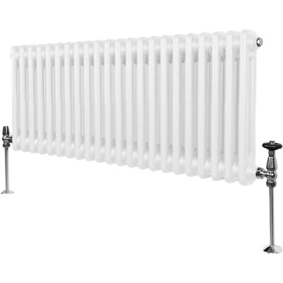 MonsterShop Modelo 300mm Radiador de 2 Columnas Blanco - Calefacción MonsterShop Modelo 300mm Radiador de 2 Columnas Blanco - Calefacción