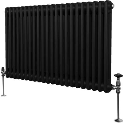 MonsterShop Modèle 600mm Radiateur à 2 colonnes - Noir - Publicité MonsterShop Modèle 600mm Radiateur à 2 colonnes - Noir - Publicité