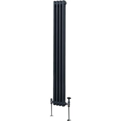 Radiador de 2 columnas gris antracita MonsterShop - 1800 x 202mm Radiador de 2 columnas gris antracita MonsterShop - 1800 x 202mm