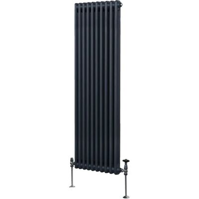MonsterShop Anthracite Grey 2 Column Radiator - 1800 x 472mm MonsterShop Anthracite Grey 2 Column Radiator - 1800 x 472mm