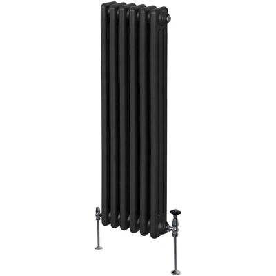 Perinteinen 3 sarakkeen pystyradiator - 1500 x 292 mm - Musta Perinteinen 3 sarakkeen pystyradiator - 1500 x 292 mm - Musta