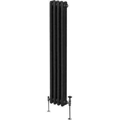 MonsterShop Traditional 3 Column Radiator - 1800 x 202 mm - Black MonsterShop Traditional 3 Column Radiator - 1800 x 202 mm - Black