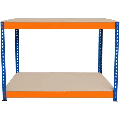Banc de Travail S-Rax 2 Niveaux de Monster - Orange et Bleu - Publicité Banc de Travail S-Rax 2 Niveaux de Monster - Orange et Bleu - Publicité