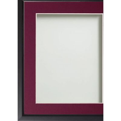 Frame Company Drayton - Black - Plum - 8x6 picture frame Frame Company Drayton - Black - Plum - 8x6 picture frame