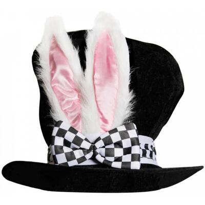 I Love Fancy Dress - Deluxe White Rabbit Hat - Costume I Love Fancy Dress - Deluxe White Rabbit Hat - Costume