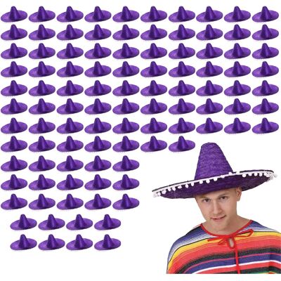 I Love Fancy Dress - Mexican Sombrero - Purple - One Size - Hat I Love Fancy Dress - Mexican Sombrero - Purple - One Size - Hat