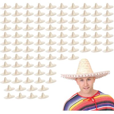 I Love Fancy Dress Mexican Sombrero with Pom Pom Edging - Sombrero I Love Fancy Dress Mexican Sombrero with Pom Pom Edging - Sombrero