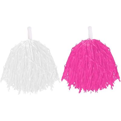 I Love Fancy Dress Pom Poms Légers Rose & Blanc - Unité - Publicité I Love Fancy Dress Pom Poms Légers Rose & Blanc - Unité - Publicité