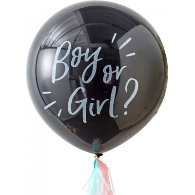Ginger Ray Ballon Géant de Révélation de Sexe Garçon ou Fille - Décoration Baby Shower Noire - Publicité Ginger Ray Ballon Géant de Révélation de Sexe Garçon ou Fille - Décoration Baby Shower Noire - Publicité
