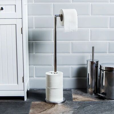 Bath Vida Porte-papier hygiénique en acier inoxydable - Toilet Paper Holder - Publicité Bath Vida Porte-papier hygiénique en acier inoxydable - Toilet Paper Holder - Publicité
