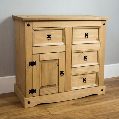 Vida Designs Corona Sideboard - Meuble en pin massif - Publicité Vida Designs Corona Sideboard - Meuble en pin massif - Publicité