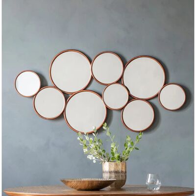 Copper Cerchio Circle Wall Mirror - Modern Design Copper Cerchio Circle Wall Mirror - Modern Design