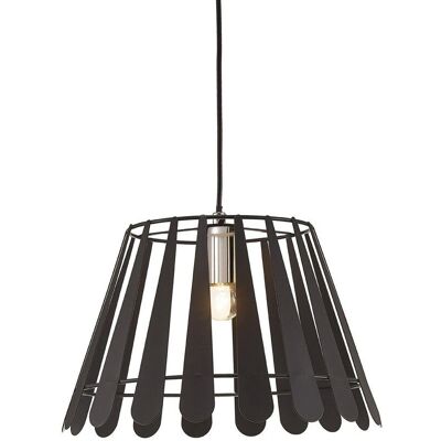 Inspired Lighting Somerset Dome Ceiling Pendant - Black & Chrome Inspired Lighting Somerset Dome Ceiling Pendant - Black & Chrome