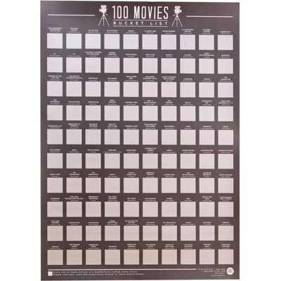 Gift Republic 100 Filmer Bucket List Plakat - Unisex Gift Republic 100 Filmer Bucket List Plakat - Unisex