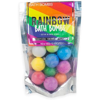 Gift Republic Rainbow Bath Bombs - Tropical Scent - Bath Bombs Gift Republic Rainbow Bath Bombs - Tropical Scent - Bath Bombs