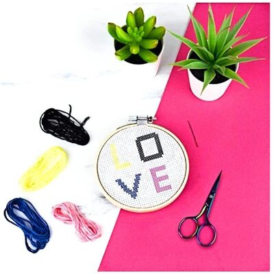 Gift Republic Cross Stitch - DIY Kit - Creative Embroidery Set Gift Republic Cross Stitch - DIY Kit - Creative Embroidery Set