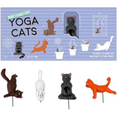 Gift Republic Macetas Yoga Gatos Decorativos Contenedores Jardín Diseño Ligero Gift Republic Macetas Yoga Gatos Decorativos Contenedores Jardín Diseño Ligero