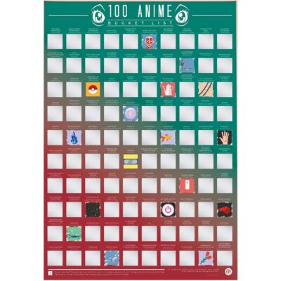 Gift Republic 100 Bucket List Anime Poster - A2 Gift Republic 100 Bucket List Anime Poster - A2