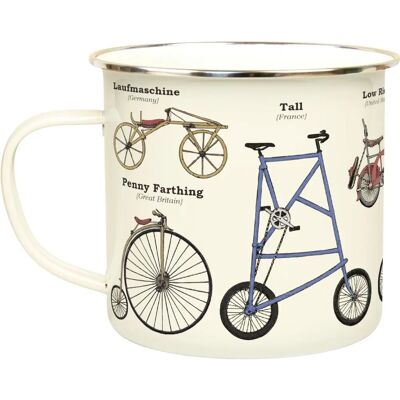 Gift Republic Bikes Enamel Mug - Bike Enthusiast Gift Gift Republic Bikes Enamel Mug - Bike Enthusiast Gift