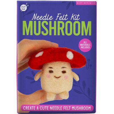 Gift Republic DIY Mushroom Felting Kit - Craft Kit for All Ages Gift Republic DIY Mushroom Felting Kit - Craft Kit for All Ages