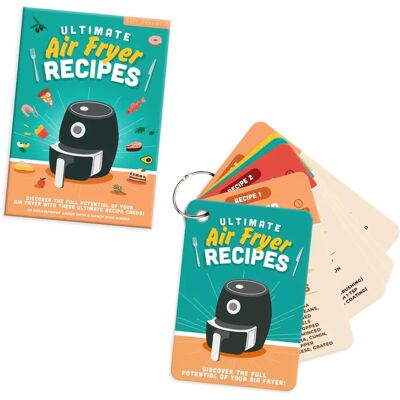 Gift Republic Air Fryer Recipes - Recipe Cards Set Gift Republic Air Fryer Recipes - Recipe Cards Set