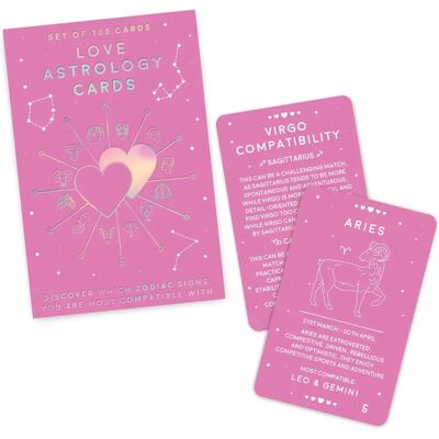 Gift Republic 100 Cartes d'Astrologie de l'Amour - Cartes - Publicité Gift Republic 100 Cartes d'Astrologie de l'Amour - Cartes - Publicité