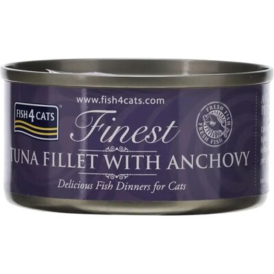 Fish 4 Dogs Fish4cats Filetti di Tonno con Acciughe - Cibo per Gatti Fish 4 Dogs Fish4cats Filetti di Tonno con Acciughe - Cibo per Gatti