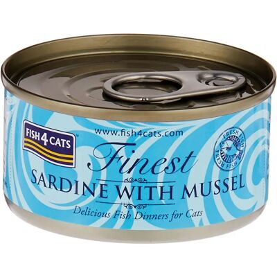 Fish4Cats Finest Sardina Molluschi - Cibo umido per gatti Fish4Cats Finest Sardina Molluschi - Cibo umido per gatti