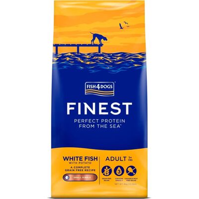 Fish4Dogs Pesce Bianco Piccolo Morso - Cibo per Cani - 6 KG Fish4Dogs Pesce Bianco Piccolo Morso - Cibo per Cani - 6 KG