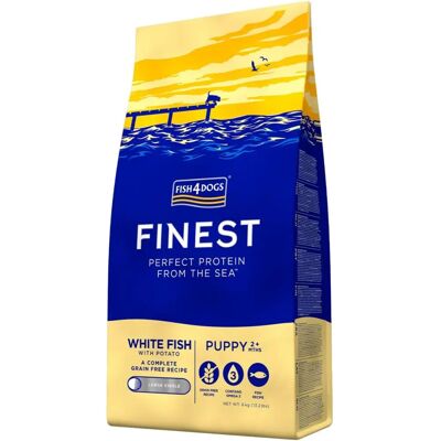 Fish4Dogs Cibo per cuccioli di pesce bianco grande - 6kg Fish4Dogs Cibo per cuccioli di pesce bianco grande - 6kg