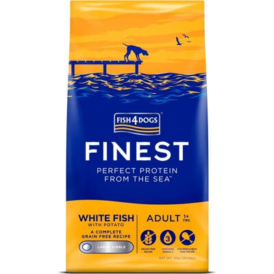 Fish4Dogs Pescado Blanco - Comida para perros sin cereales - 12kg Fish4Dogs Pescado Blanco - Comida para perros sin cereales - 12kg