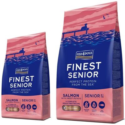 Fish4Dogs Cane Finest Senior Salmone Piccolo - Cibo per cani Fish4Dogs Cane Finest Senior Salmone Piccolo - Cibo per cani