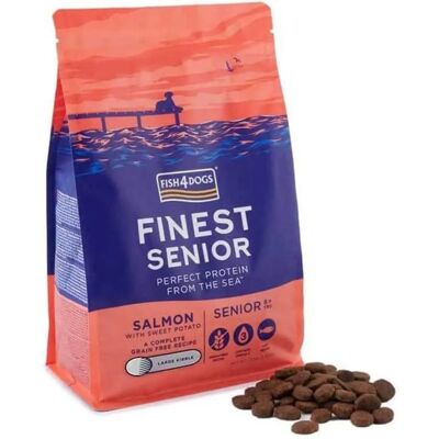 FISH4DOGS Norsk losos senior velké - 1,5 kg - Bez obilovin FISH4DOGS Norsk losos senior velké - 1,5 kg - Bez obilovin
