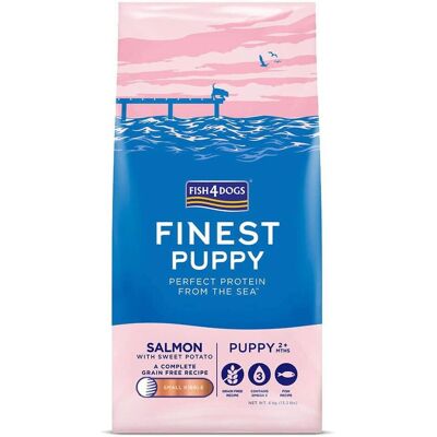 Cibo per cuccioli Fish4Dogs Salmone Norvegese - Piccola taglia, 6kg Cibo per cuccioli Fish4Dogs Salmone Norvegese - Piccola taglia, 6kg