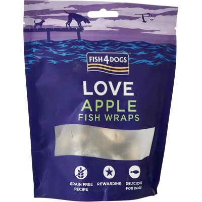 Fish4Dogs Apfel Fisch Wraps für Hunde - Hundesnacks Fish4Dogs Apfel Fisch Wraps für Hunde - Hundesnacks