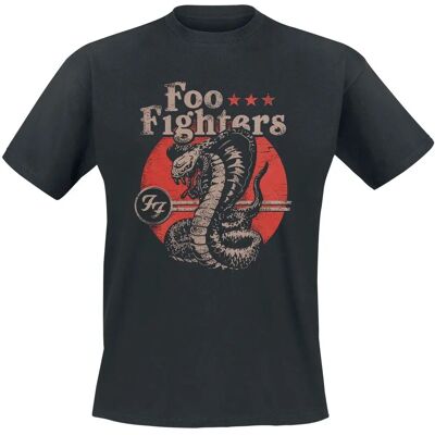 Foo Fighters Snake T-Paita - Lyhythihainen - Musta - Tavallinen istuvuus Foo Fighters Snake T-Paita - Lyhythihainen - Musta - Tavallinen istuvuus