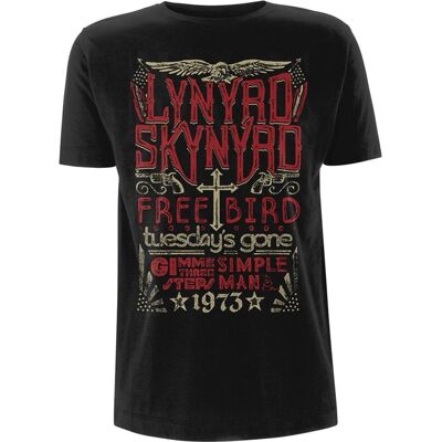 Unisex T-shirt Lynyrd Skynyrd - Freebird 1973 Hits - M Unisex T-shirt Lynyrd Skynyrd - Freebird 1973 Hits - M