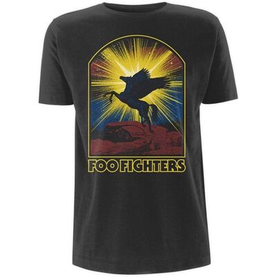 HeyRusty Foo Fighters Pegasus Svart T-shirt - Rock Off HeyRusty Foo Fighters Pegasus Svart T-shirt - Rock Off