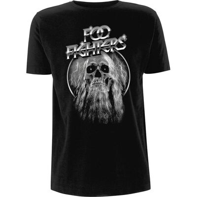 HeyRusty Foo Fighters - Bearded Skull Black M T-shirt HeyRusty Foo Fighters - Bearded Skull Black M T-shirt