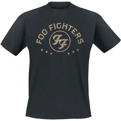 Foo Fighters Musta Arched Stars T-paita - T-paita Foo Fighters Musta Arched Stars T-paita - T-paita