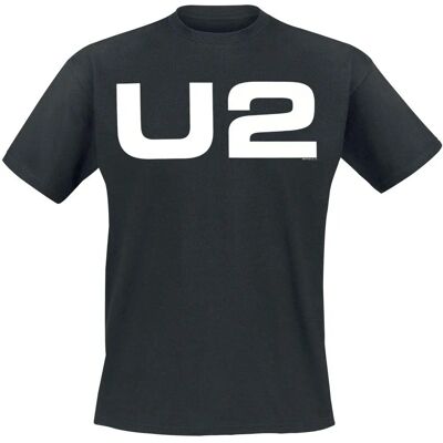 U2 Logotyp T-Shirt Svart L - T-Shirt U2 Logotyp T-Shirt Svart L - T-Shirt
