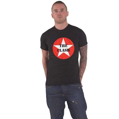 The Clash Star Badge Svart T-shirt - T-shirt The Clash Star Badge Svart T-shirt - T-shirt